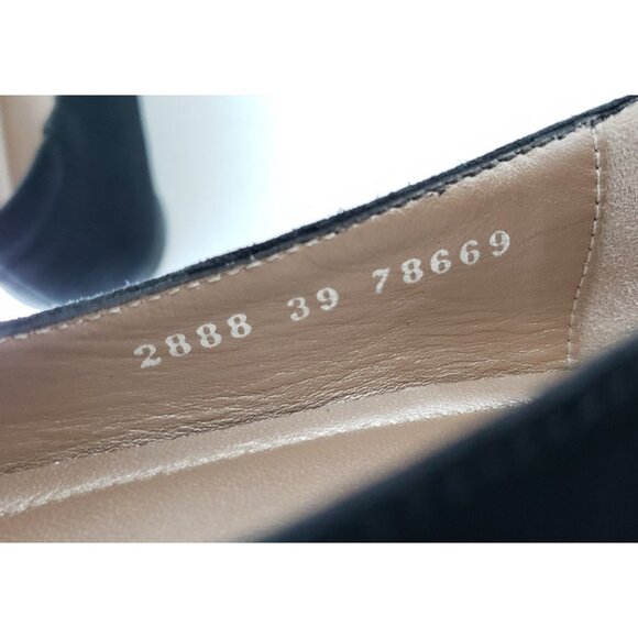 BeautiFeel Aline Women’s Mary Jane Flats Black Nubuck Leather Size 39 US 8-8.5 - Picture 6 of 10